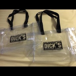 Dick’s Sporting Goods Clear Shopping Bags (2)